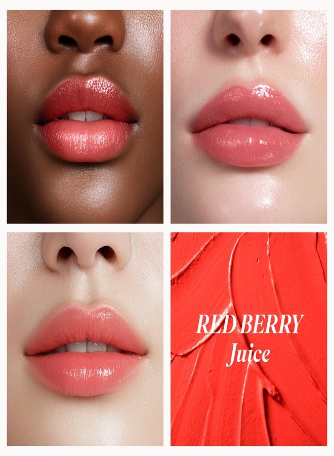 INGA Water Glow Melting Balm - Hydrating Tinted Lip Balm with Soft, Melt-On Texture, Natural Sheer, Glass-Like Finish with Non-Sticky, Lightweight Comfort (RED BERRY JUICE) - Image 3